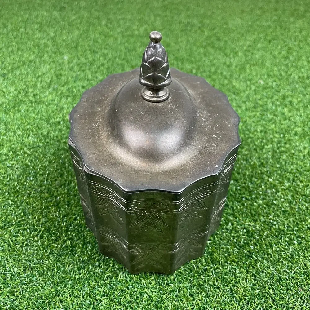 Vintage 1991 Godinger Silver Plated Jewelry Trinket Box